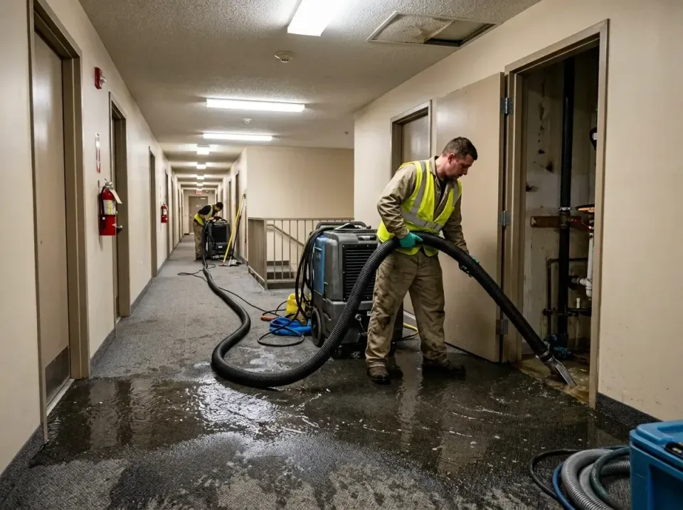 multi-unit-apartment-hallway-f-005 — frequently asked questions, Emergency Burst Pipe Water Extraction & Removal in Ewa Gent…